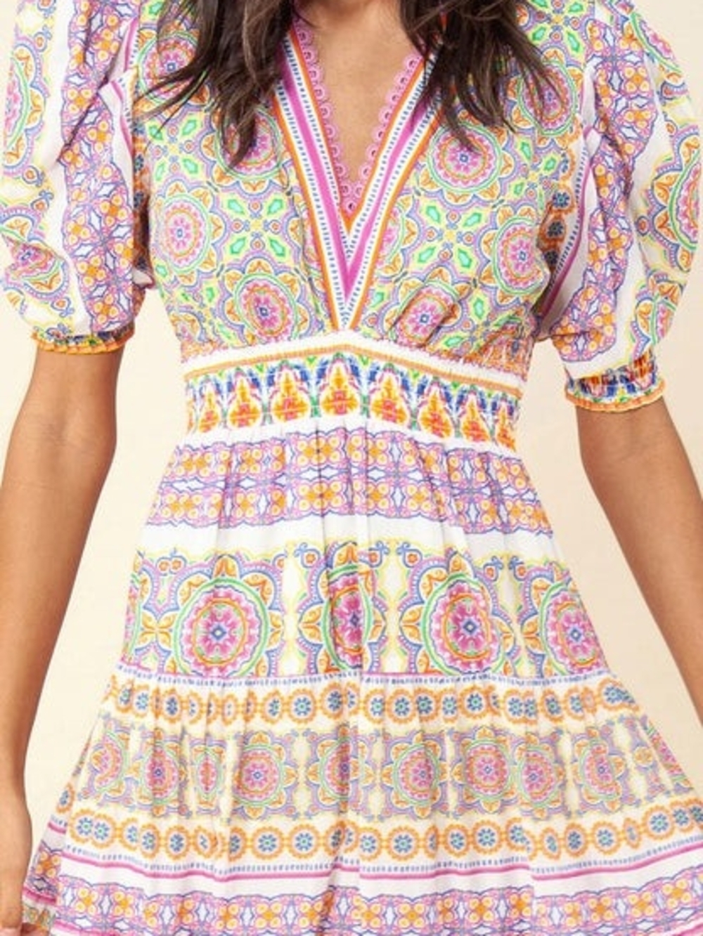 Hale Bob Jessamy Tiered Midi Dress